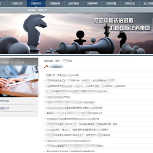 法律律師網站建設H5網站案例作品中*律師集團